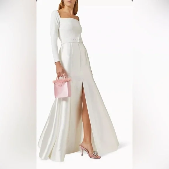 Solace London Mabel Belted Wedding Dress US 6 NWT - Picture 8 of 16